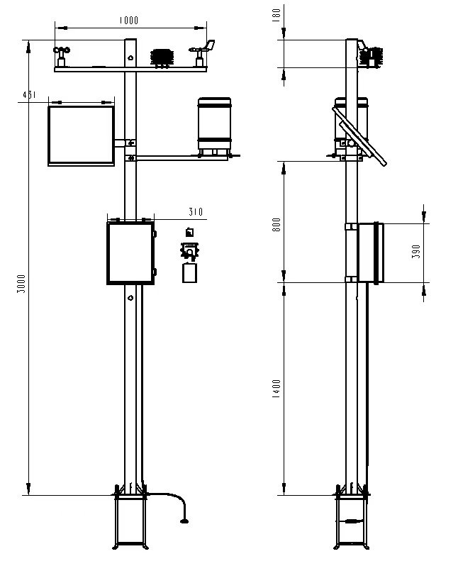 農(nóng)業(yè)氣象站產(chǎn)品結(jié)構(gòu)圖 農(nóng)業(yè)氣象站產(chǎn)品結(jié)構(gòu)圖